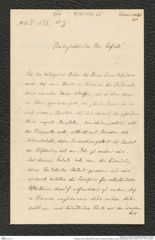Nachlass Franz Steindachner, Brief von Eduard Graeffe an Franz Steindachner (30.09.1900), Inv.Nr. 173.25, Seite 1